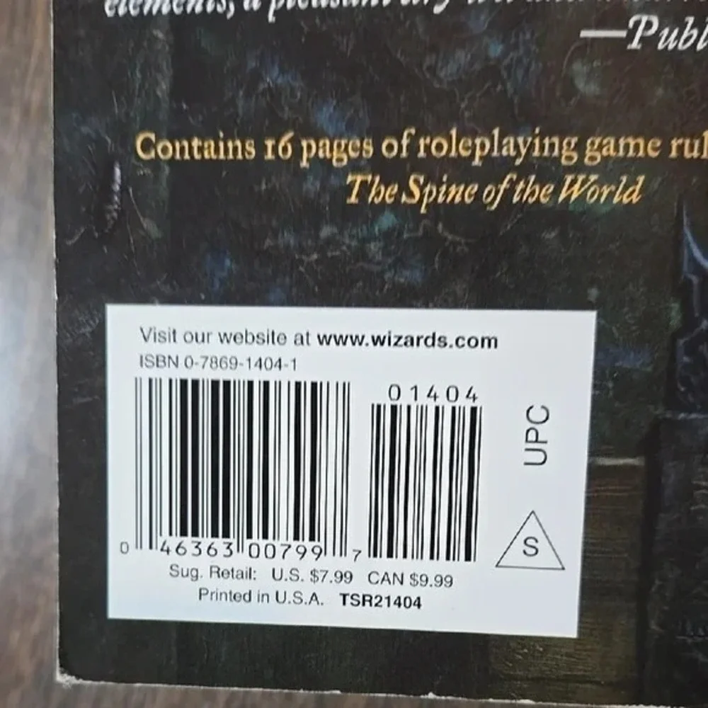 The‎ Spine of the World (Paths of Darkness #2) by R.A. Salvatore - Paperback